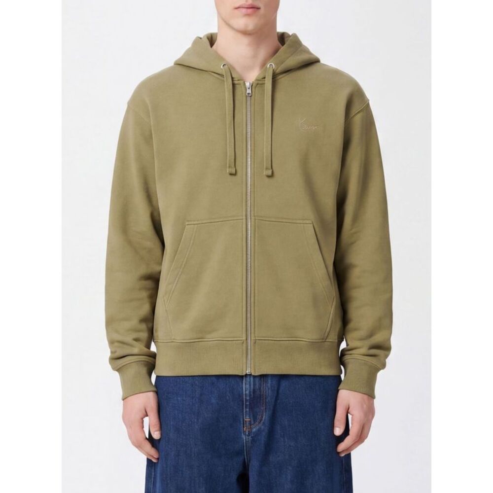 Kenzo Men Kenzo Cotton Zip-Up Hoodie With Drawstring